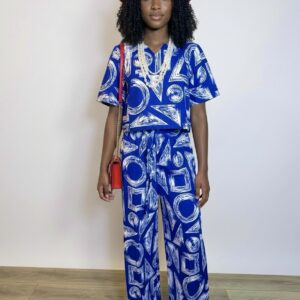 Crop Top Two-piece cotton Ankara