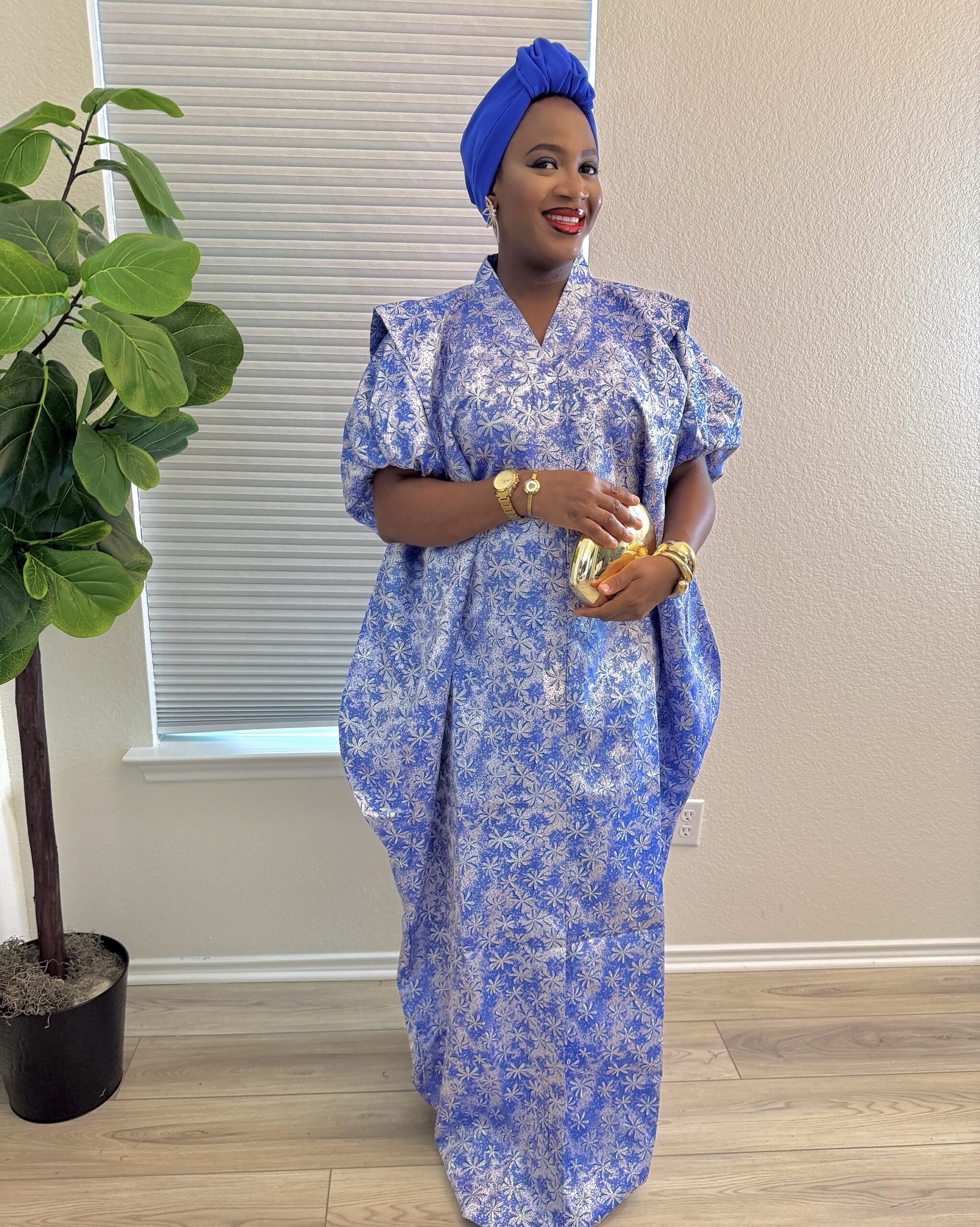 Royal Brocade Bubu Dress