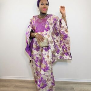Elegant Brocade Bubu Dress