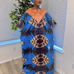 Adire Kampala Bubu Dress
