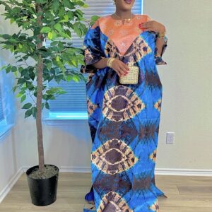 Adire Kampala Bubu Dress