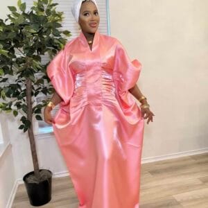 Peach Lady Mikado Bubu Dress